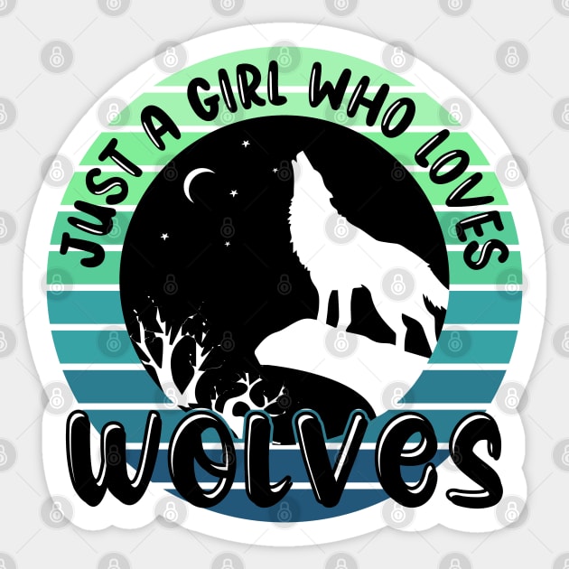 Just a girl who loves Wolves 1 a Sticker by Disentangled